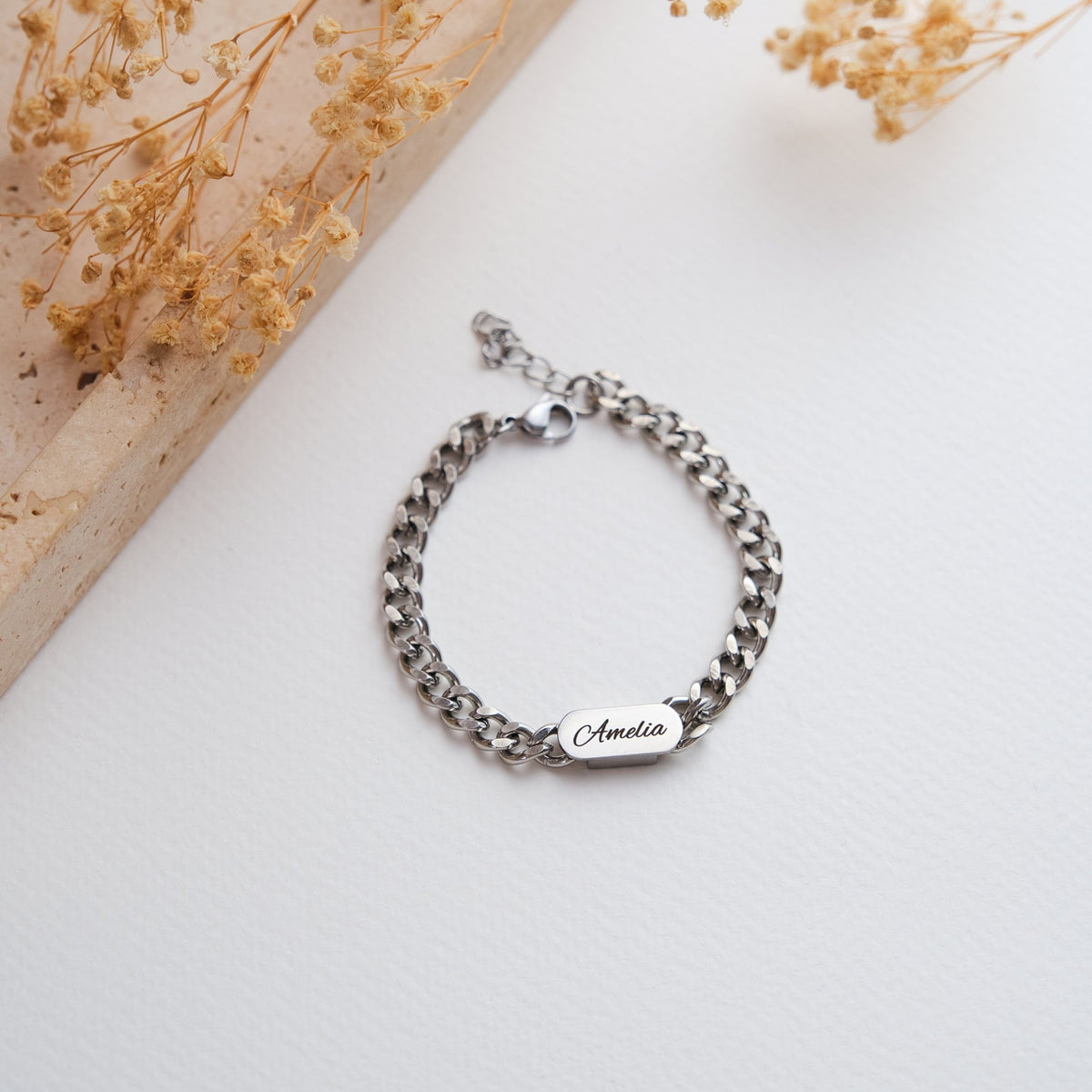 Cuban Partnerarmband mit Gravur - OTANTO