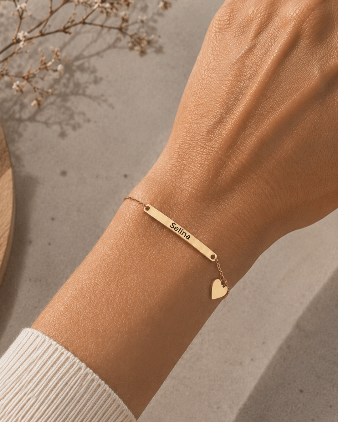 Bracelet d’identification avec cœur