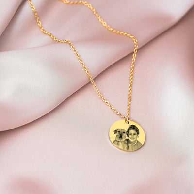 Collier avec gravure photo pour animal de compagnie