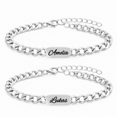 Bracelet partenaire cubain avec gravure