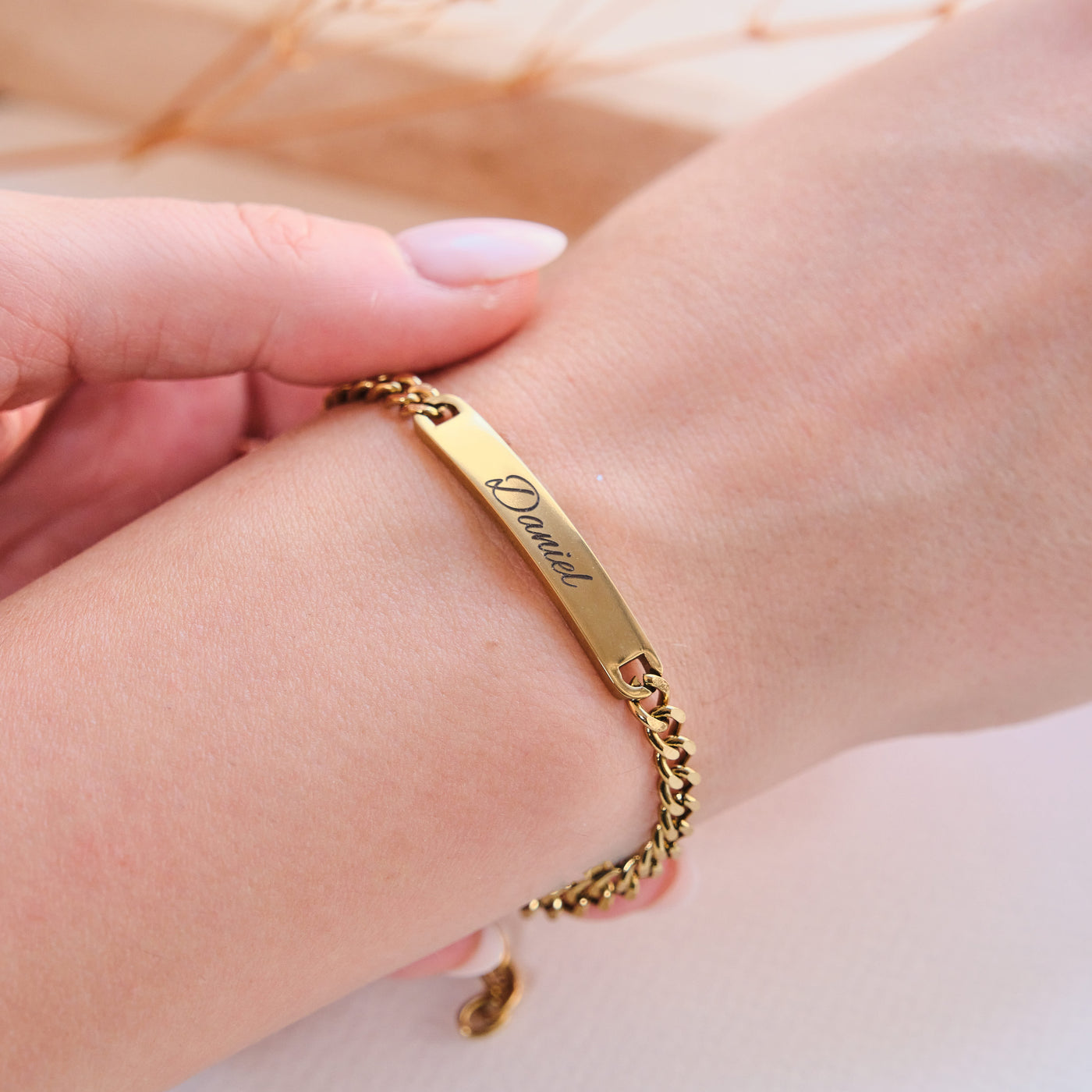 Silver Couple bracelet with engraving