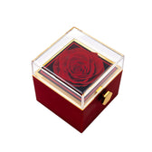 Herzen Halskette Gravur mit ewiger Rose - OTANTO