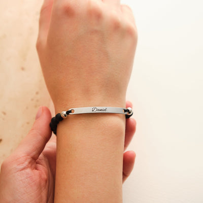 Partnerarmband mit schwarzen Perlen - OTANTO