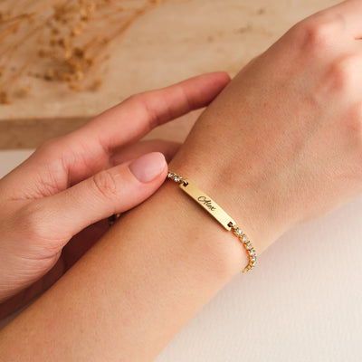 Tennis Armband mit Gravur - OTANTO