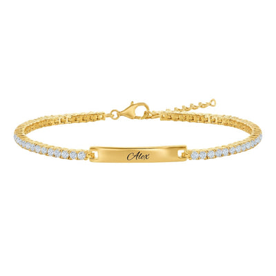 Tennis Armband mit Gravur - OTANTO