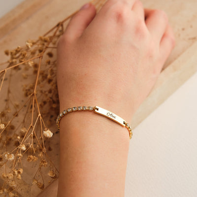 Tennis Armband mit Gravur - OTANTO