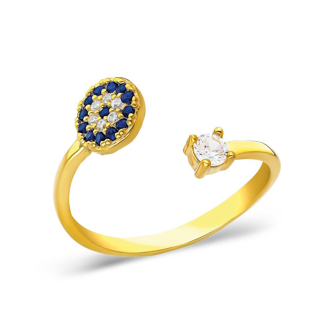 Zirkonia Evil Eye Ring - OTANTO