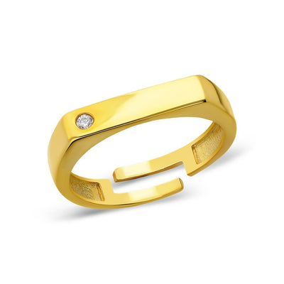 Zirkonia Rectangle Ring - OTANTO