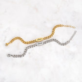 Cuban Partnerarmband mit Gravur - OTANTO