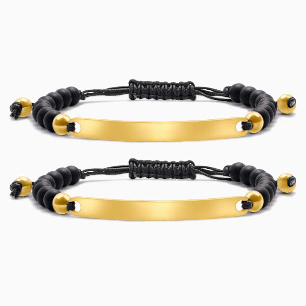 Gold Partnerarmband mit Gravur - Otanto